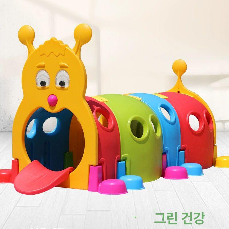 실내 텐트 놀이터 놀이기구 놀이방 교구 장난감 터널놀이 애벌래 플레이 훈련 - 상세 이미지 2