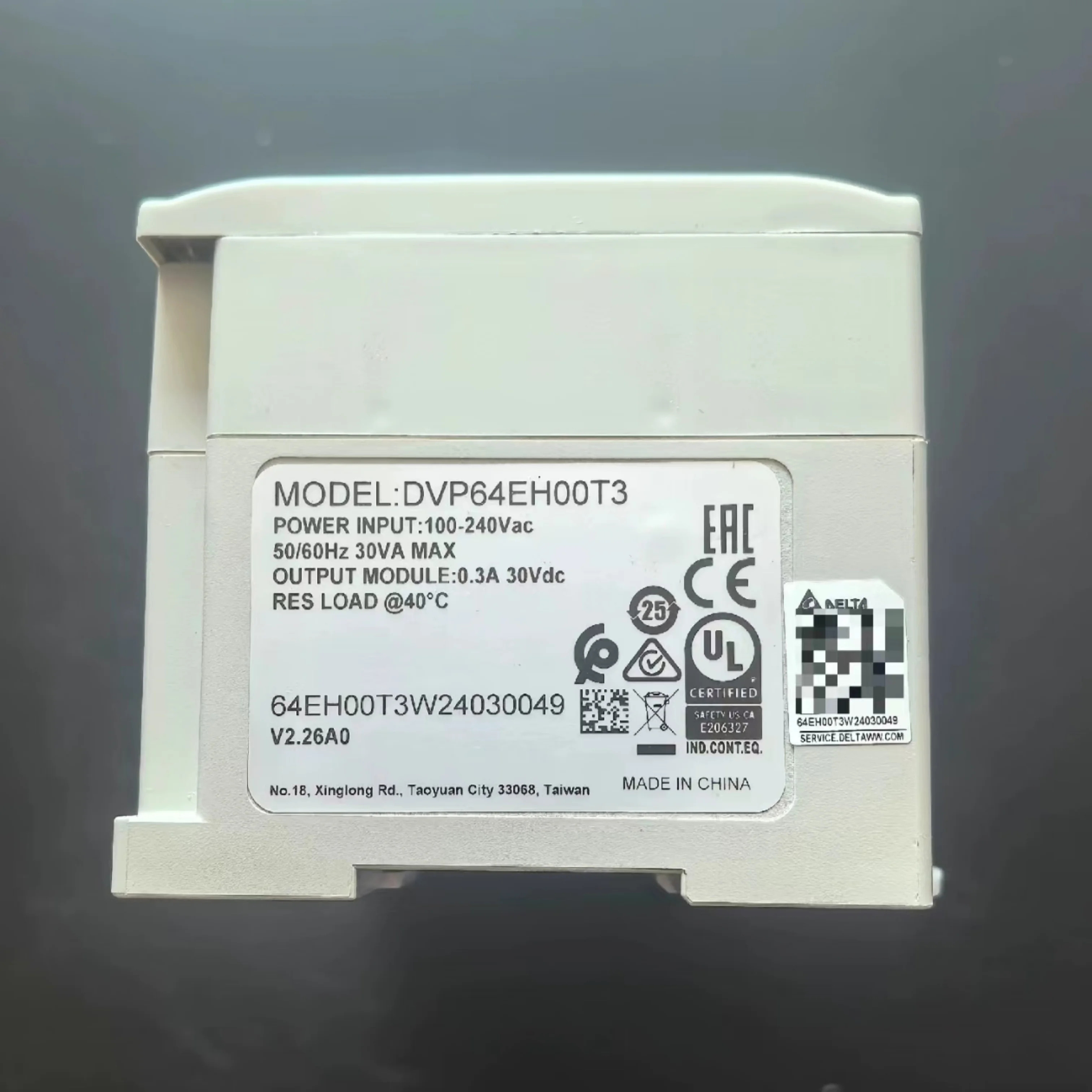 DVP64EH00R3 DVP64EH00T3 PLC 모듈 새
