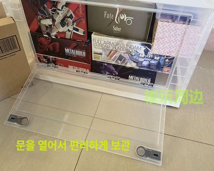 프라모델 보관케이스 아크릴 미니 진열장 피규어장식장 투명 정리함 피규어케이스 - 상세 이미지 5
