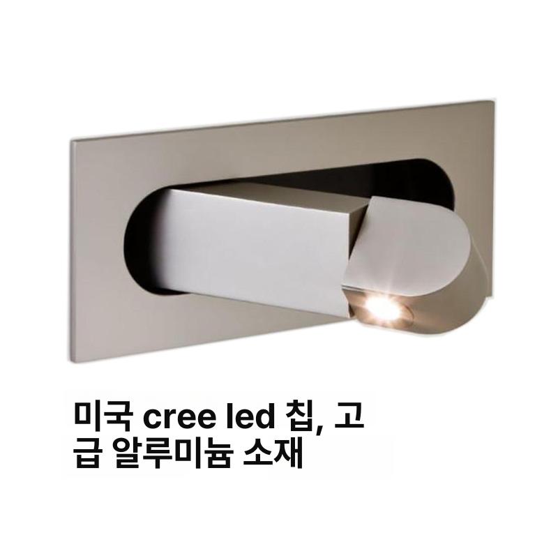 독서등 벽등 복도 인테리어 벽조명 서재 침대옆 침실조명 무광블랙 핀조명 북유럽 - 상세 이미지 4