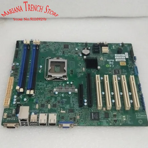 슈퍼마이크로 산업 제어 마더보드X10SLA-F LGA1150 E3-1200 v3/v4 4 세대 코어 i3 DDR3 ECC 듀얼 GbE LAN 포트