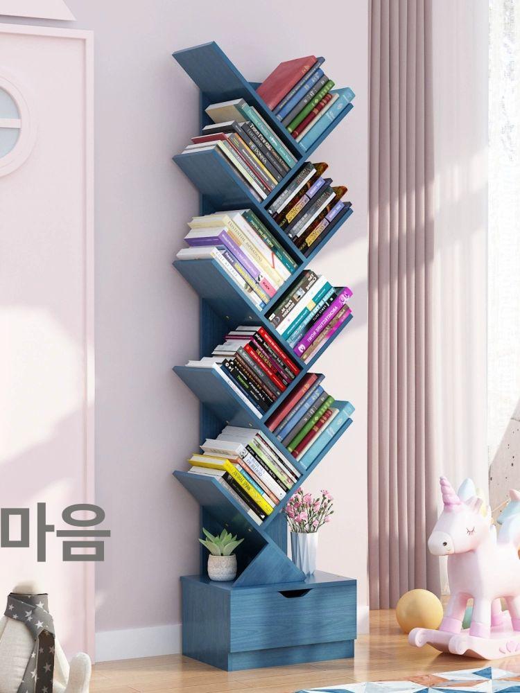 다용도 우드선반책장 서재 우드책장 원목책장 인테리어 진열장 거실수납선반 엔틱 - 상세 이미지 5