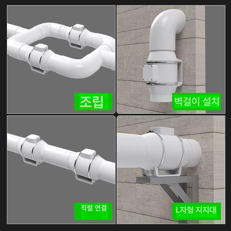 소형 산업용송풍기 덕트 블로워 강력한 팬 배터리 흡입 바람 배풍기 원심 먼지제거 - 상세 이미지 5