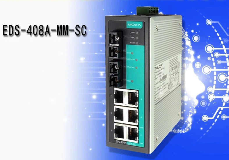 EDS-408A-MM-SC 2 6 전기 멀티모드 SC 포트 산업스위치