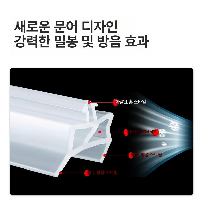 방풍 현관문고무패킹 씰링 검정 스트립 웨더 틈막이 샷시문풍지 가스켓 외풍차단 - 상세 이미지 5