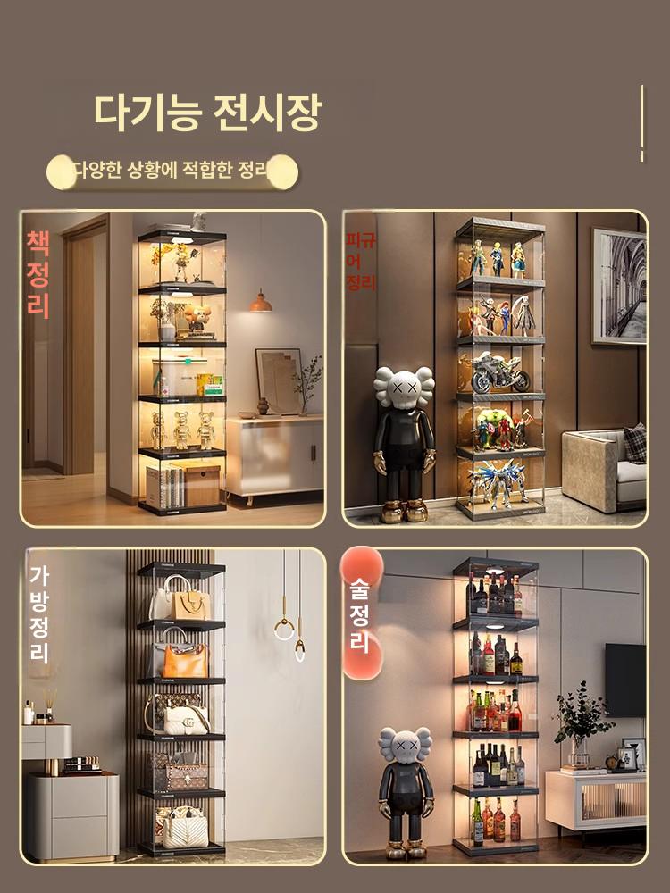 조명 진열장 아크릴케이스 박스 피규어케이스 디스플레이 투명 보관함 정리함 컬렉션 - 상세 이미지 5