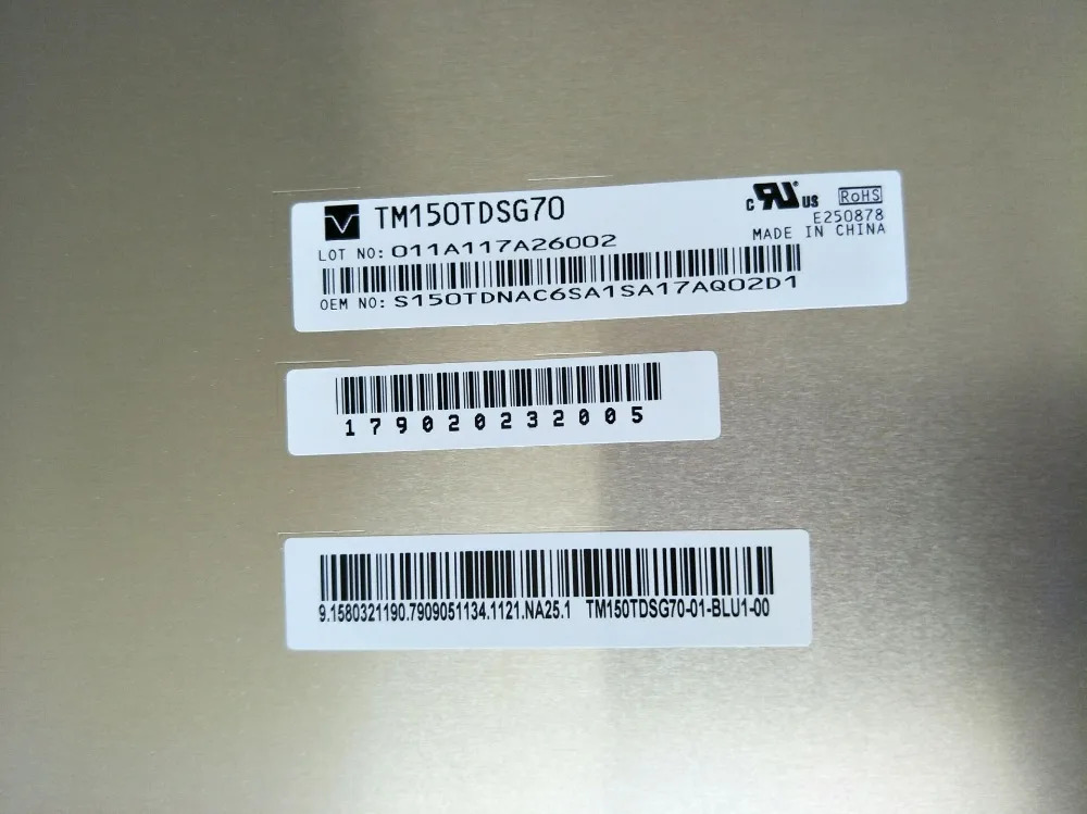 15.0 인치 TIANMA TM150TDSG70 산업스크린 LCD 패널 1500개