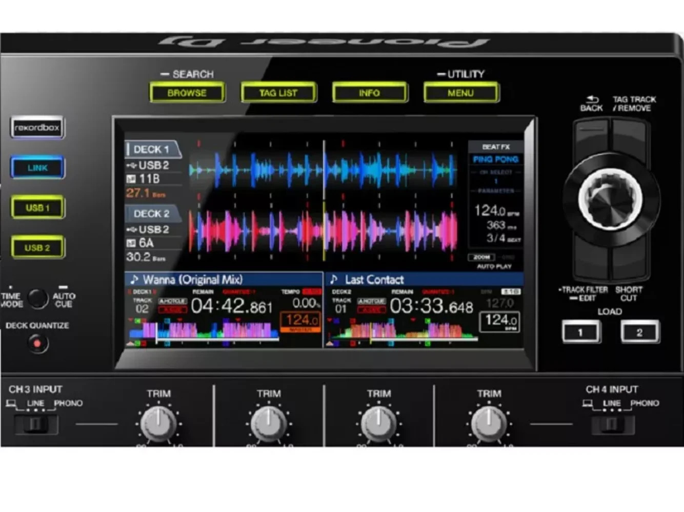 LCD CDJ-2000NXS 디스플레이 화면