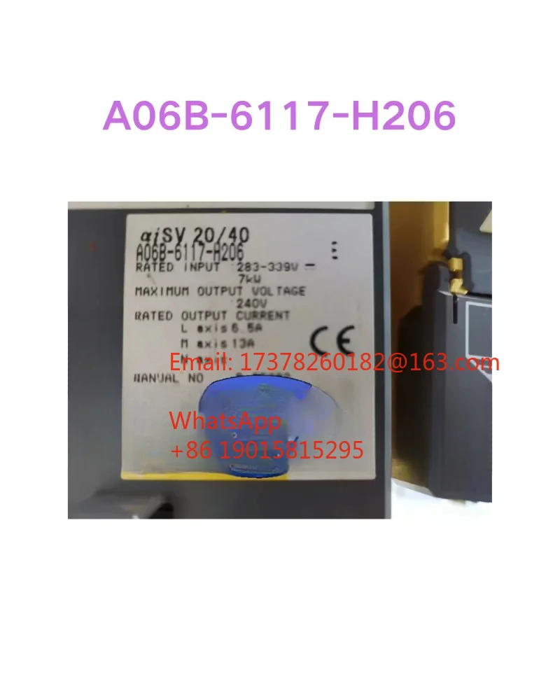 A06B-6117-H206 리퍼 서보 드라이브 ok