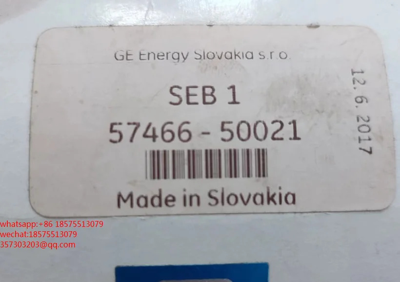 GE 547466-50021 에너지 슬로바키아 s.r.o SEB 1 오리지널신