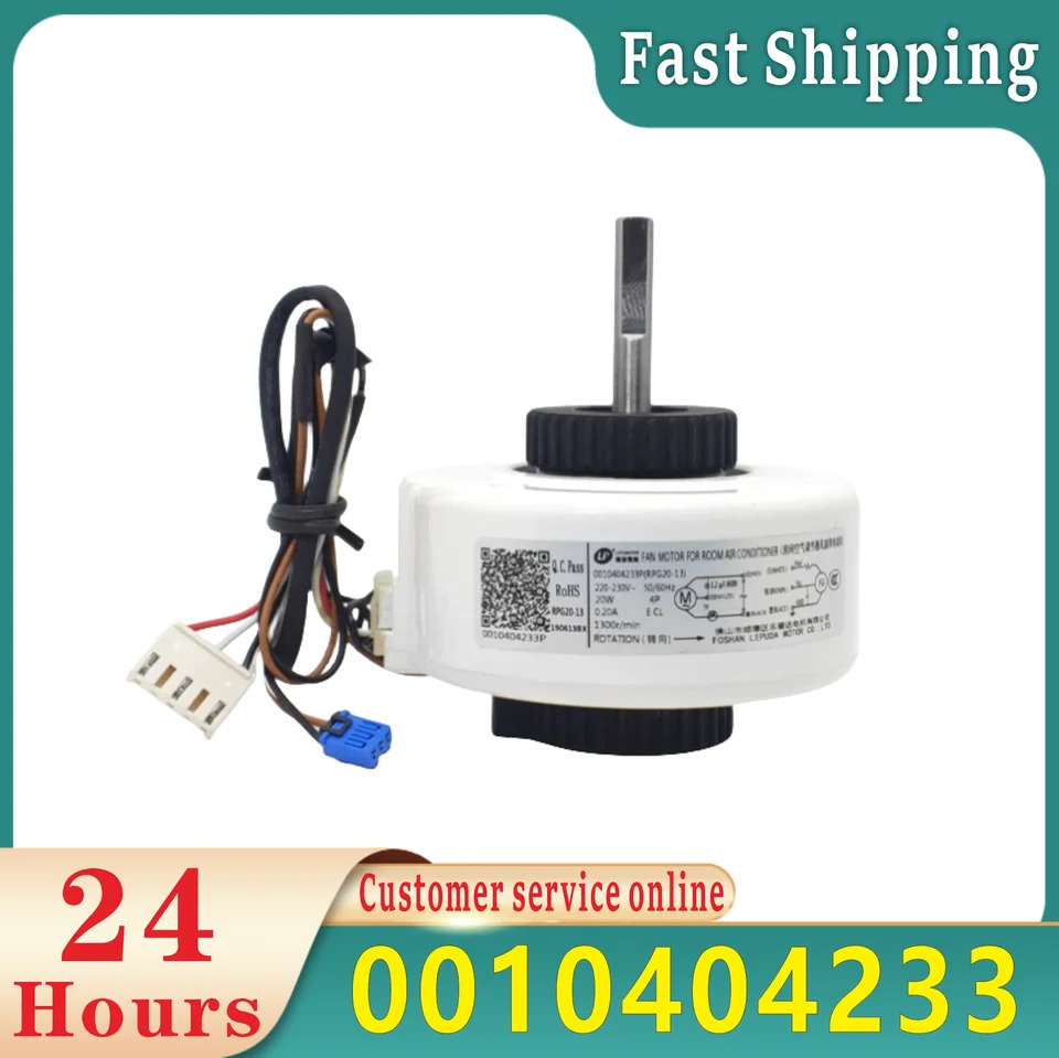 Haier-air conditioning internal unit ac fan motor rpg20-13 220-240v 50/60hz 20w 1300r/min 001040423