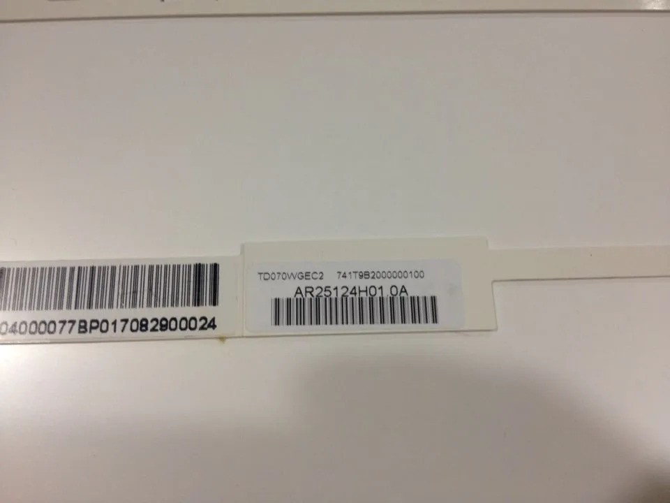 Toppoly LCD 화면 TD070WGEC2 7 인치