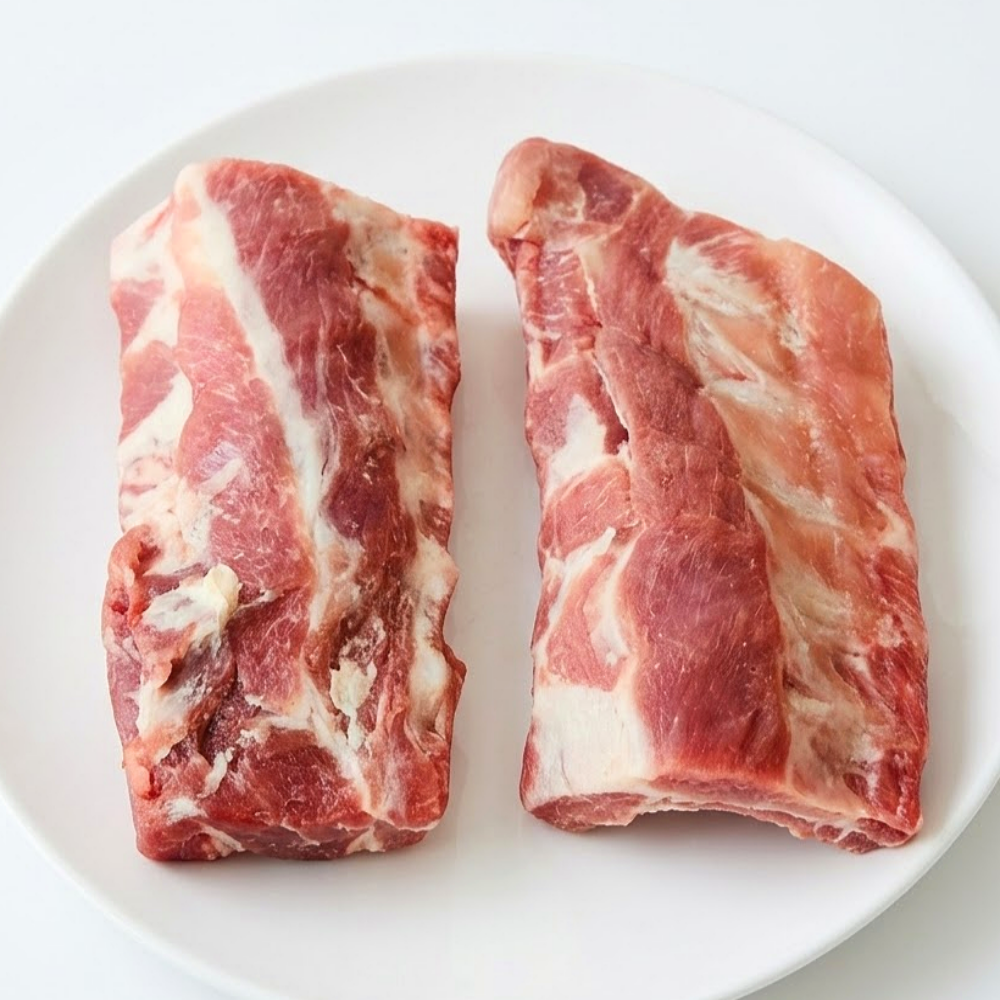 돼지고기 수입 듀록 통 등갈비 쪽갈비 돼지등갈비 1kg 냉동 원육 찜 구이 - 상세 이미지 3