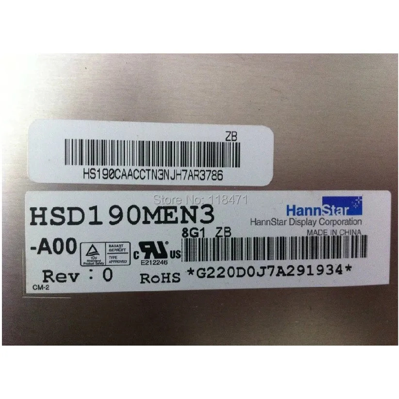 Hannstar LCD 패널 HSD190MEN3-A00 HSD190MEN3 A00 19 인치
