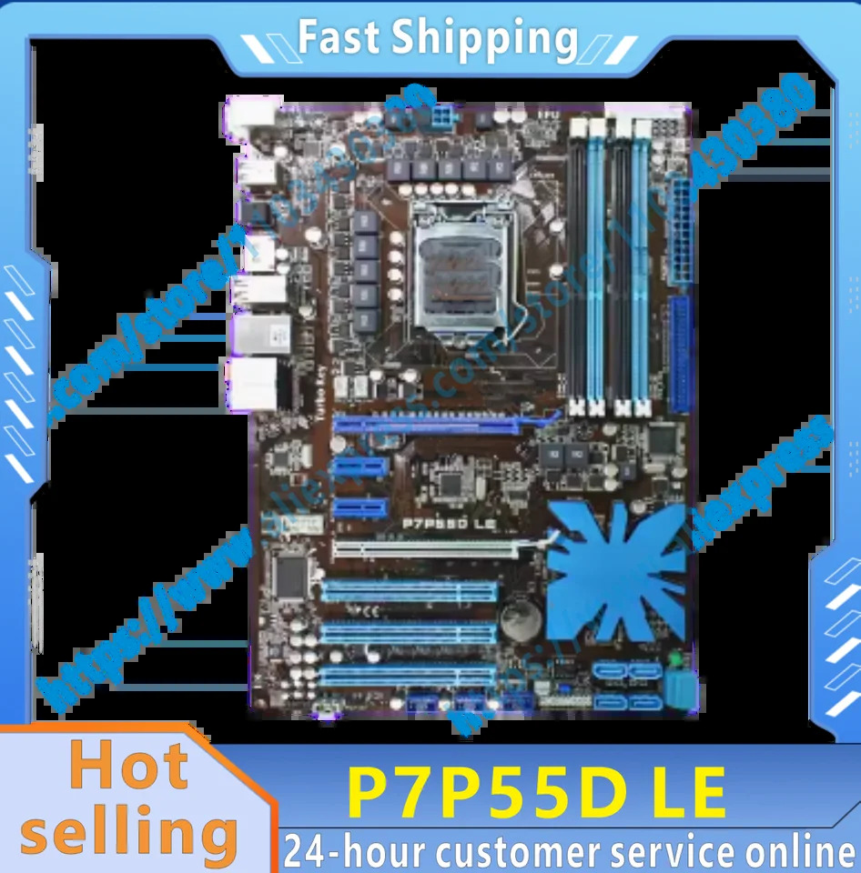보드 P7P55D LE P55 LGA 1156 i3 i5 i7 DDR3 16G
