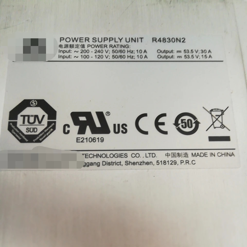 화웨이호환 디지털 정류기 모듈R4830N2 AC 입력 53.5V DC 기본 출력 85V 300V