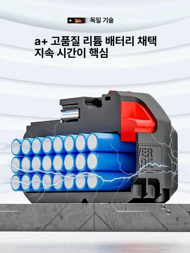 무선 체인톱 미니 브러시리스 전기톱 가지치기 목공용 절단용 한손 충전식기계톱 - 상세 이미지 3