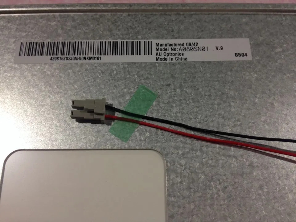 오리지널 디지털 LCD 화면 A080SN01 8 인치