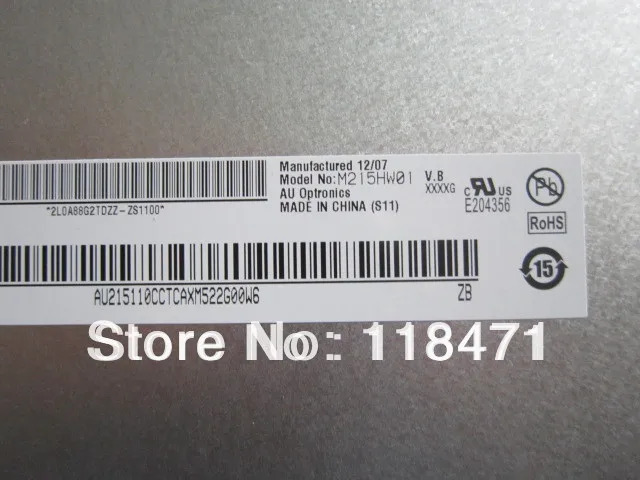 오리지널 LCD 스크린 디스플레이 패널 M215HW01 VB 21.5 인치 A 등급