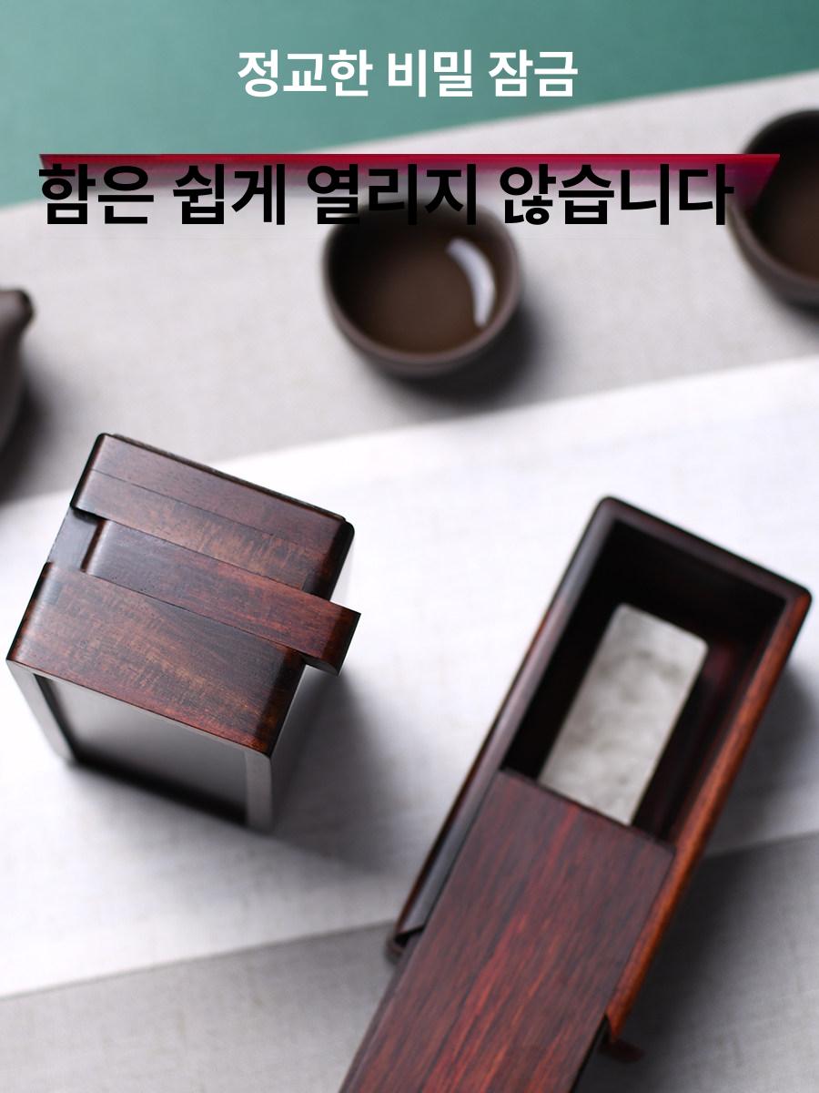 원목 보관함 케이스 대형 서랍형 상자 박스 정리함 수납함 고급 다층 소품 - 상세 이미지 2