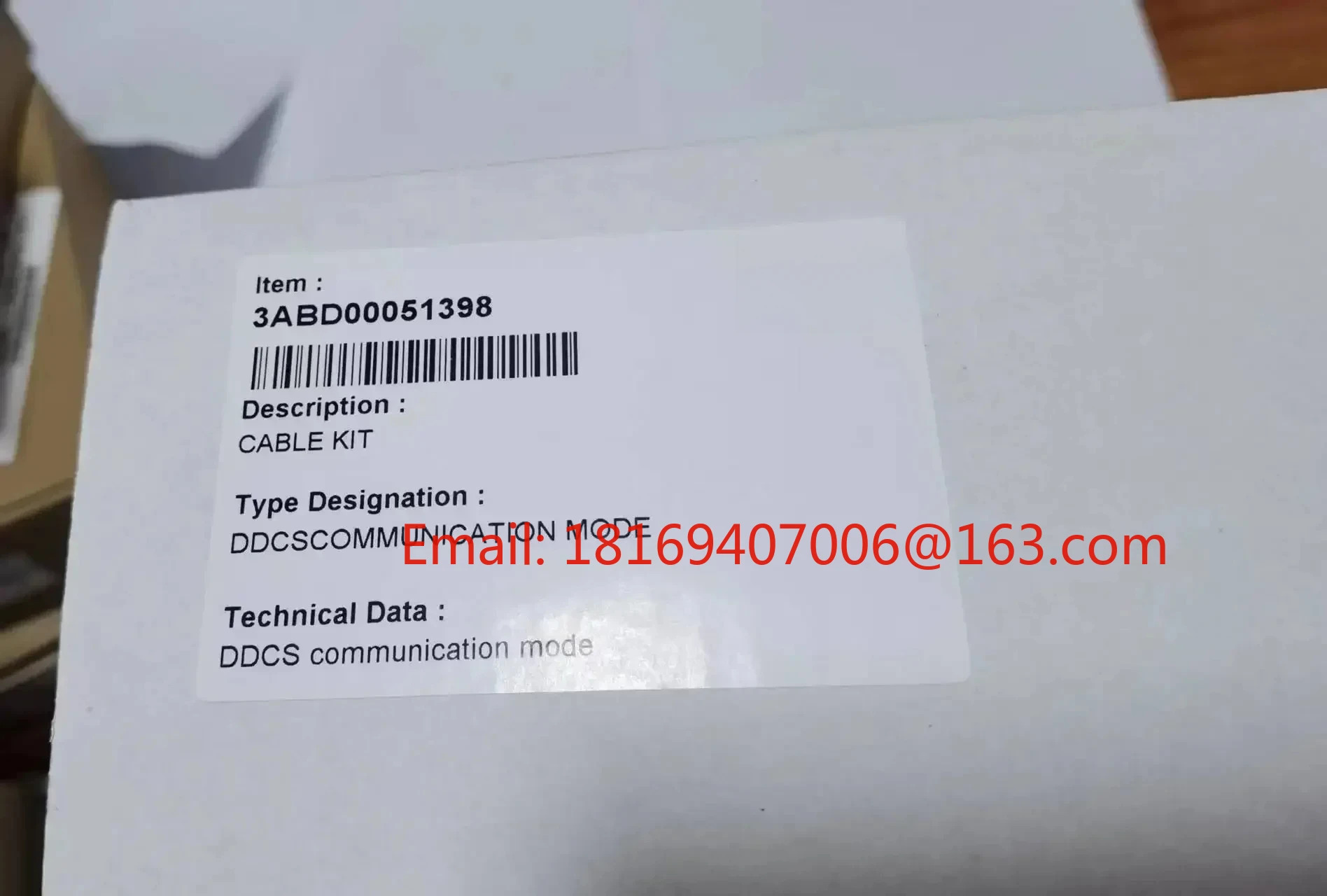 ABB DDCSCOMMUNICATION MODE 케이블 KIT3ABD 0051398