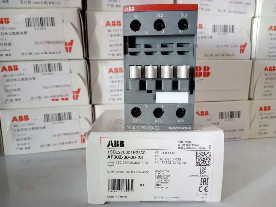 오리지널 ABB 접촉기 AF30Z-30-00-23AC 공유 50Hz 60Hz 100-250V 신