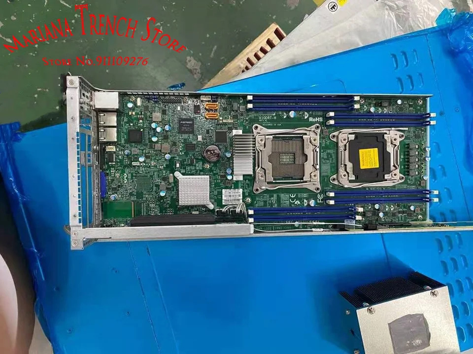 Supermicro 2U 듀얼 소켓 R3 LGA2011 마더보드 E5-2600 v4/v3 군X10DRT-H DDR4 i350-AM2 포트 GbE LAN