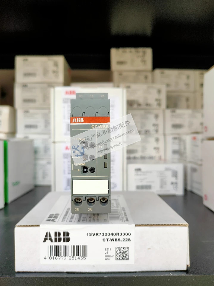 ABB 오리지널 타임 릴레이 CT-WBS. 22S 2c/o 24-48VDC 24-240VAC.