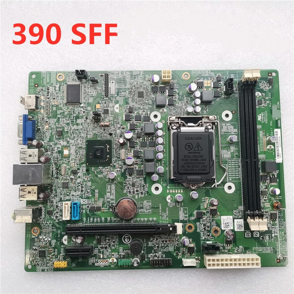 DELL 390 SFF 데스크탑 PC 마더보드2 세대 CPU F6X5P