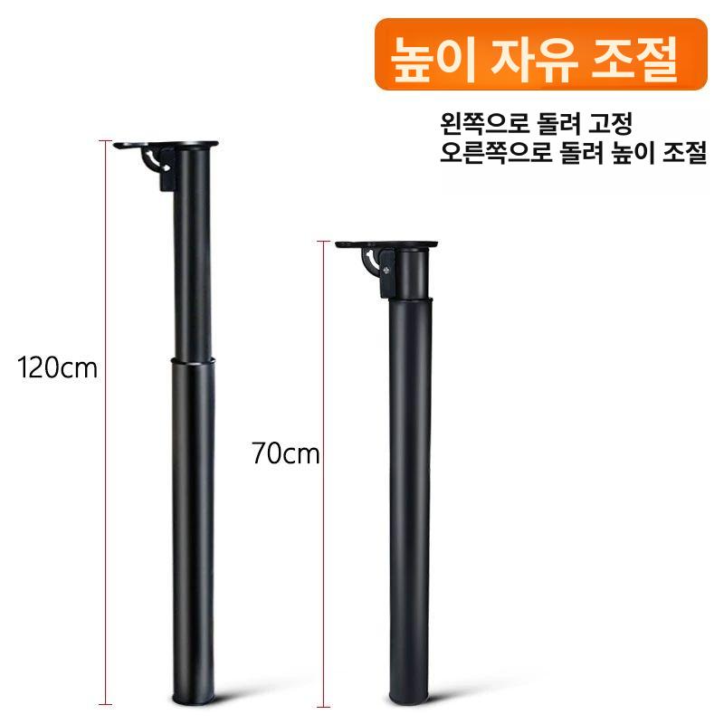 높이조절 프레임 지지대 범용 접이식 교체 브래킷 가구다리 헤비듀티 부품 고정 - 상세 이미지 3