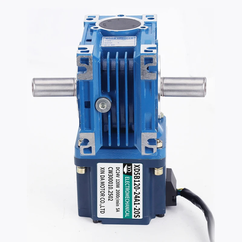 120W 고효율 24V 브러시리스 웜 기어 모터 영구 자석 스마트 홈 시스템 장비용