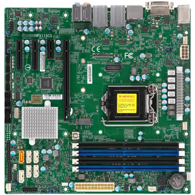 슈퍼마이크로 u 마더보드X11SCQ Q370 LGA1151 8 세대 9 코어 i9 i7 i5 i3 DDR4 M.2 SATA3 6 Gbps