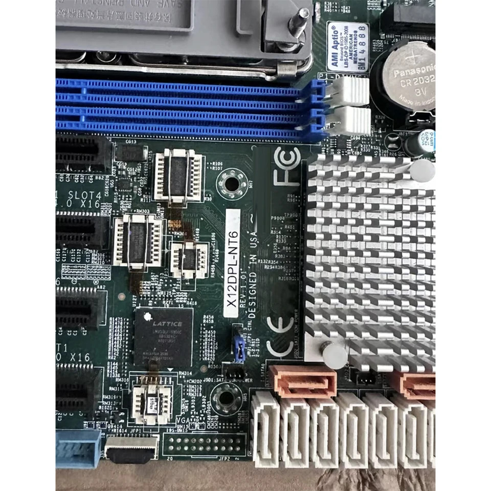 듀얼 웨이 IPFS 서버 마더보드 C621A DDR4-3200MHz 256GB LGA-4189 슈퍼마이크로 X12DPL-NT6