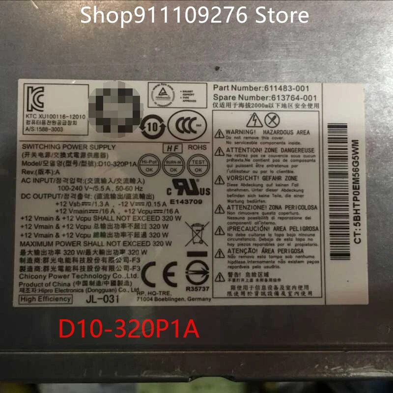 hp호환 PS-4321-2 D10-320P1A D10-320P2A PSU CFH0320AWWA PCC006 DPS-320NB A