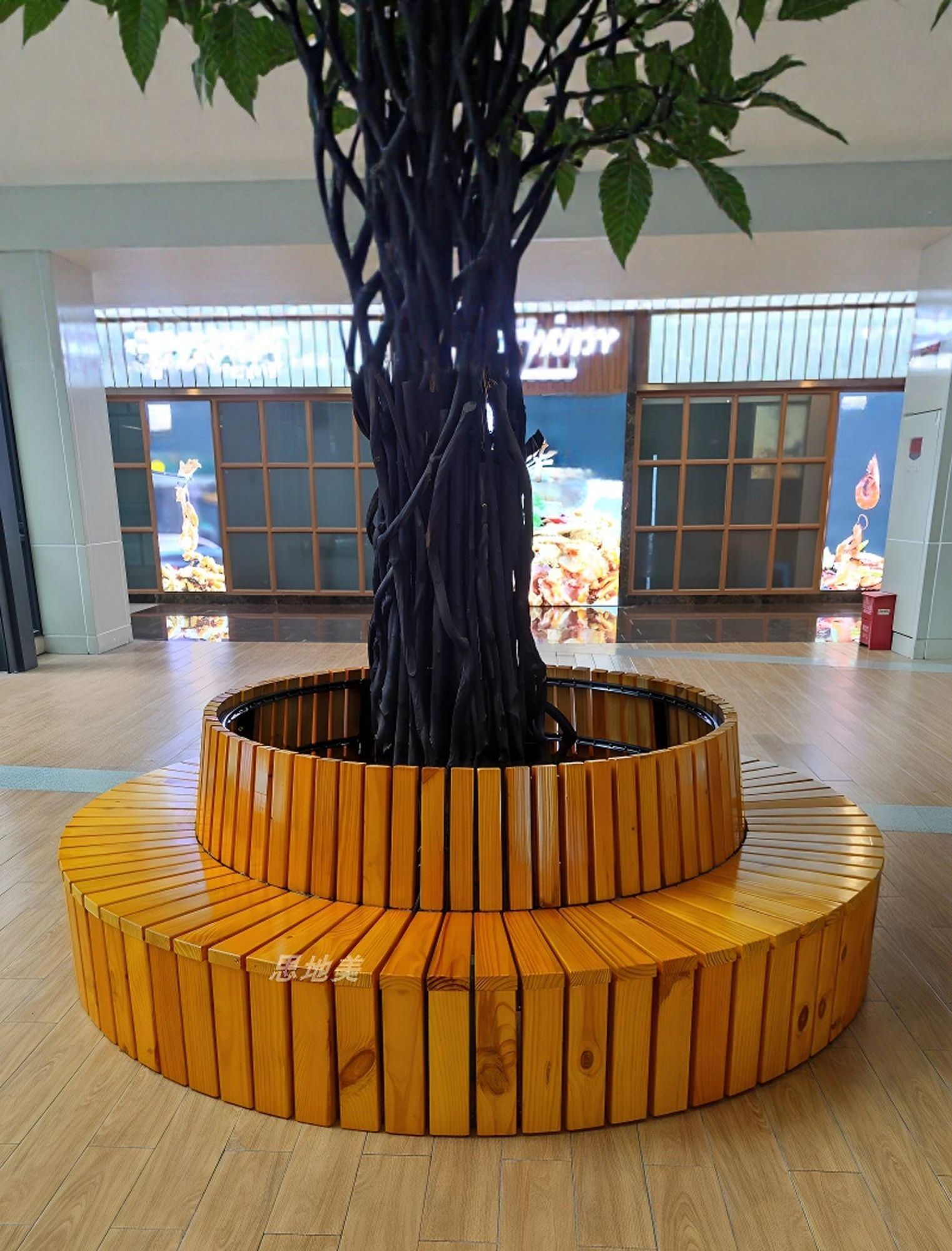 나무 야외벤치 공원의자 공원벤치 벤치의자 야외용 학교 부식방지 정류장 - 상세 이미지 3