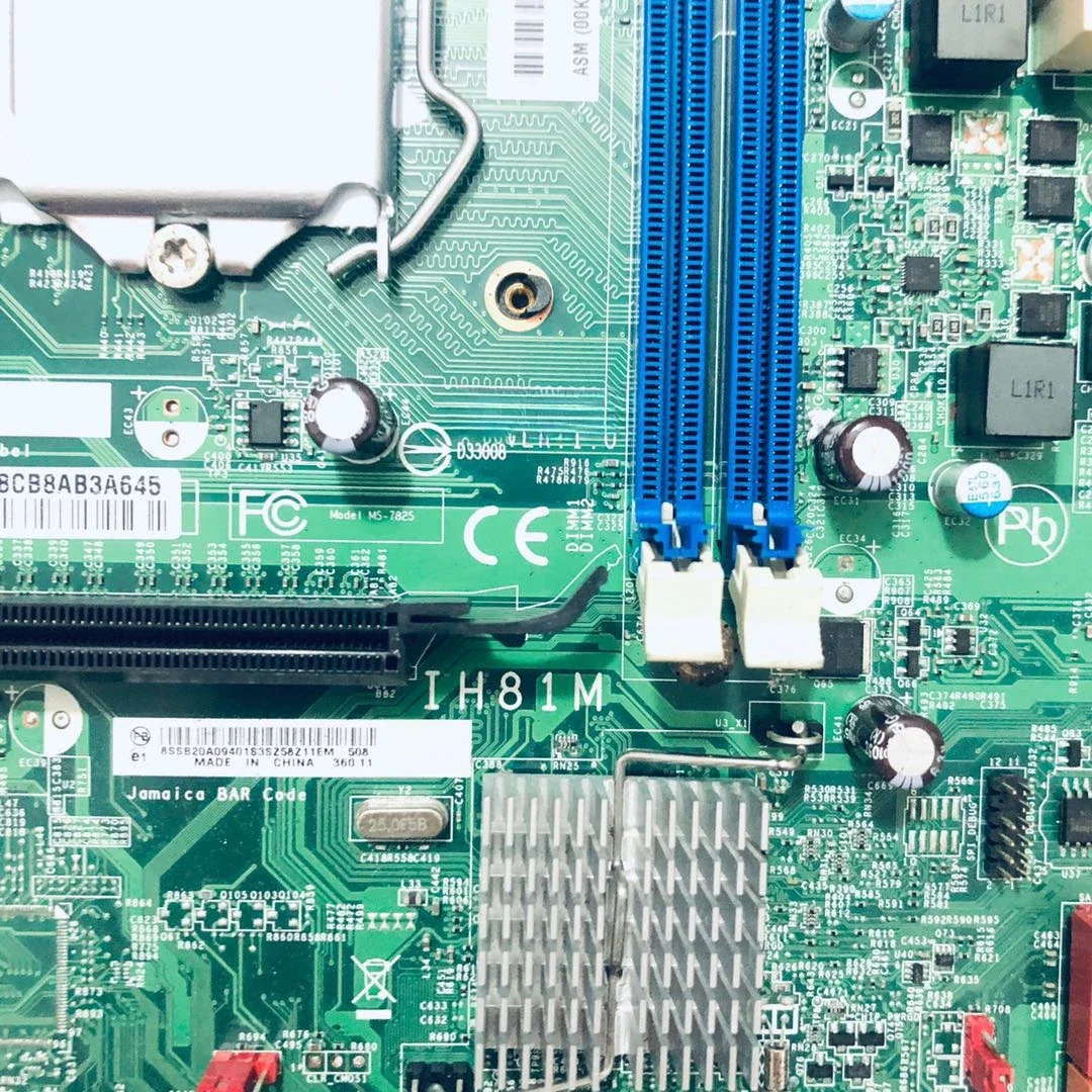 Lenovo호환 ThinkCentre E73 메보드 IH81M Ver 1.0 03T7161 00KT255