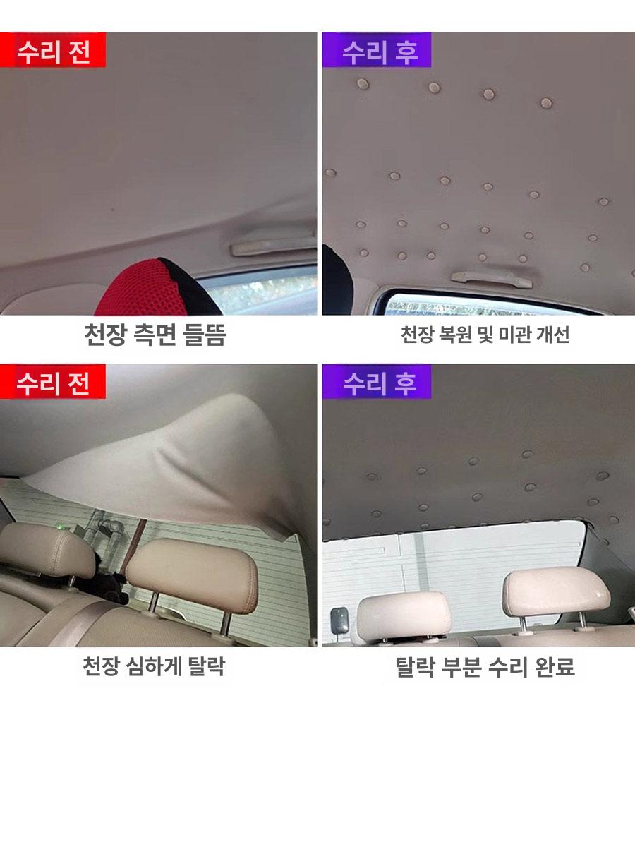자동차 고정핀 헤드라이너 단추 리테이너 스냅 체크베이지 헤드라이닝 색상 - 상세 이미지 2