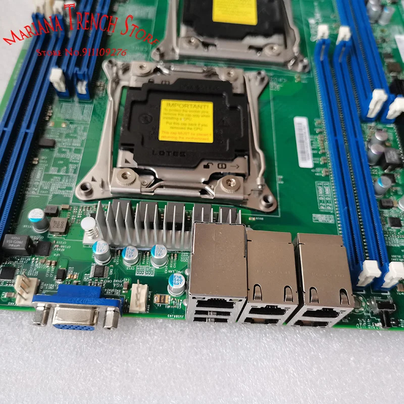 슈퍼마이크로 쿼드 1GbE LAN 마더보드X10DRL-LN4 LGA2011 E5-2600 v4 v3 패밀리 DDR4 포함I350 GbE