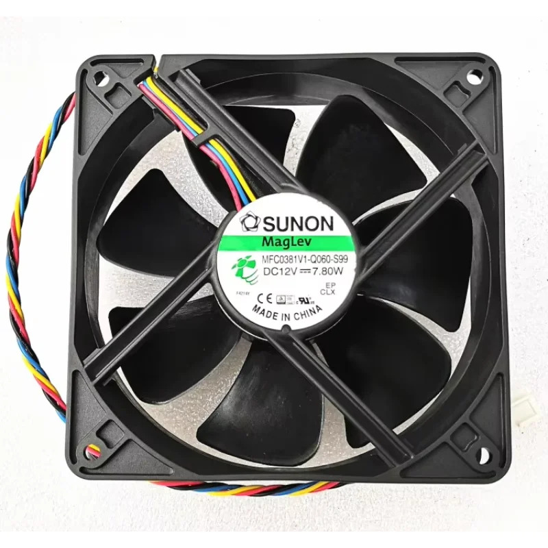 SUNON MFC0381V1-Q060-S99 DC 4 선 서버 냉각팬 12V 7.8W mm