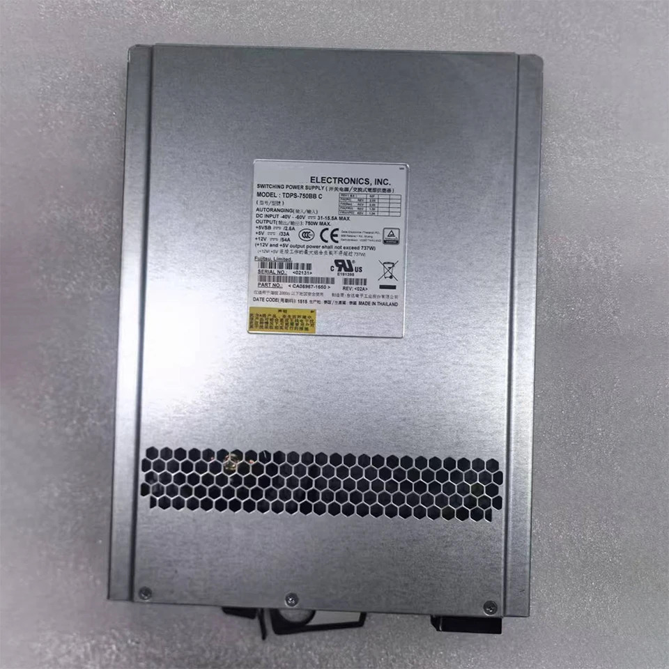 Fujitsu DX100 S3 DC 전원공급장치 PSU 750W CA05967-1650 TDPS-750BBC