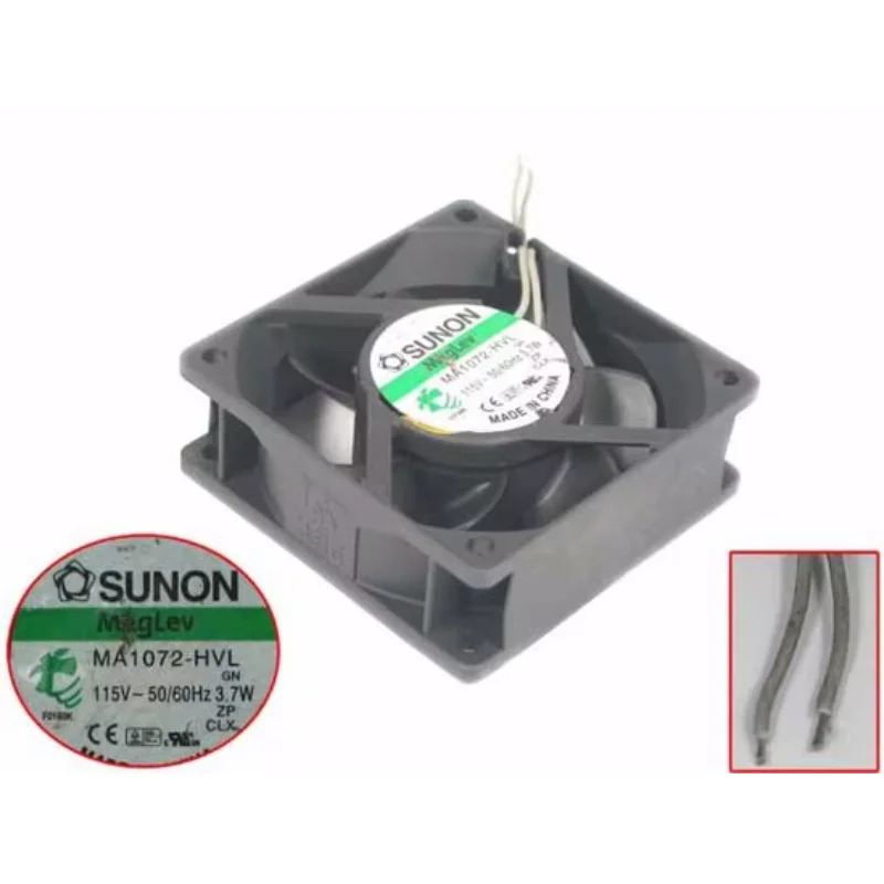 SUNON MA1072-HVL 2핀 서버 냉각팬 AC 115V 3.7W 70x70x25mm