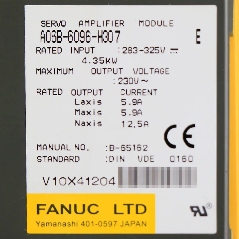 Fanuc A06B-6096-H307 서보 드라이브 CNC 기계리퍼 완료