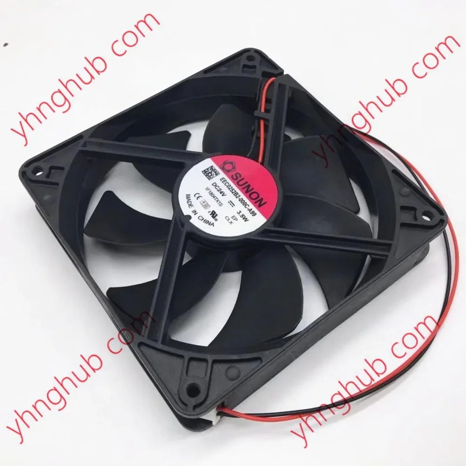 SUNON EEC0252B2-000C-A99 2핀 서버 냉각팬 DC 24V 3.5W 120x120x25mm