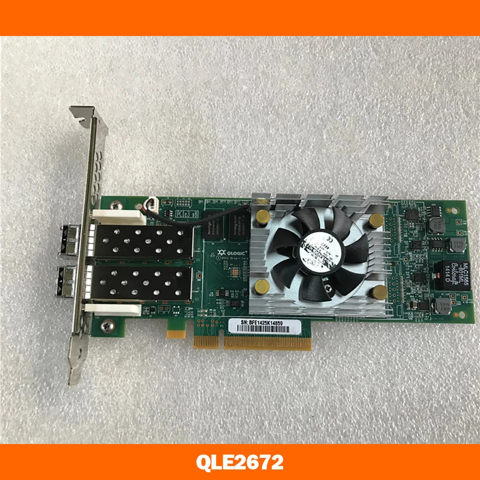 QLogic 듀얼 포트 HBA 카드 QLE2672 FC 16G 광섬유