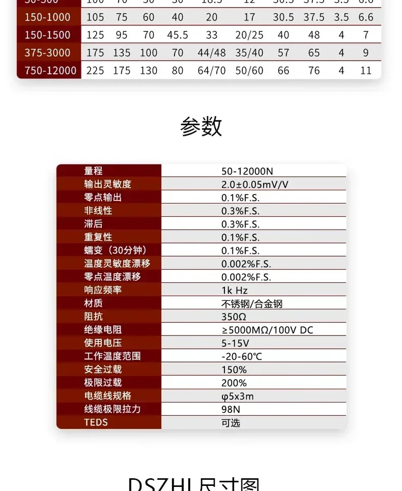 3 도르래 장력 센서 강철 로프 섬유 원사 금속 와이어 벨트 측정 계량