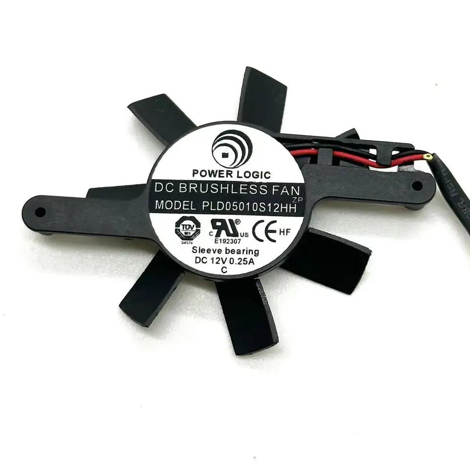 파워 로직 2 와이어 서버 냉각팬 PLD05010S12HH DC 12V 0.25A