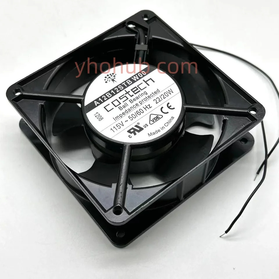 tech 2 와이어 서버 냉각팬 A12B12STB W00 AC 115V 20W mm