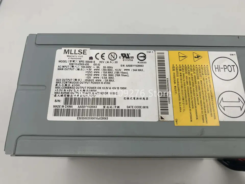 산업컴퓨터 전원공급장치리퍼 PSU NPS-400AB B S26113-E503-V50 410W