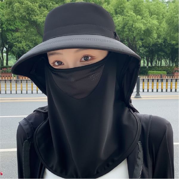 [이거찜] 산책모자 자외선차단 넥커버 여름 버킷햇 여성 야외모자 등산모자 - 상세 이미지 3