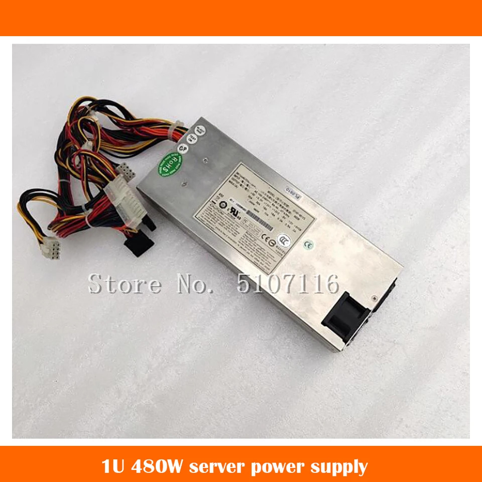 EFAP-481VS 오리지널 SATA 서버 전원공급장치 480W 1U CPU8P 전 완전 리퍼